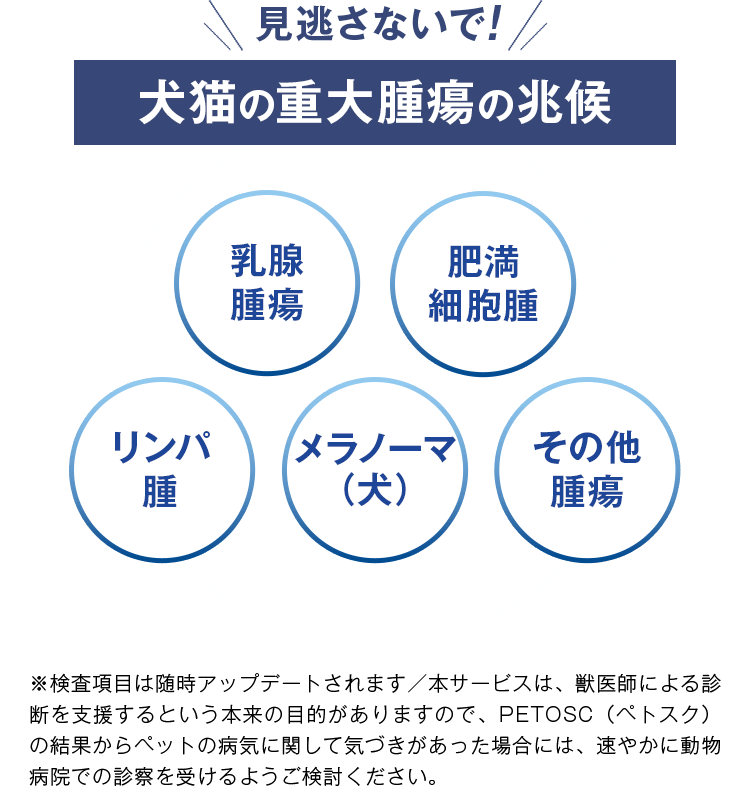 見逃さないで!犬猫の重大腫瘍の兆候